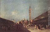 Guardi Paintings - Piazza San Marco by Francesco Guardi